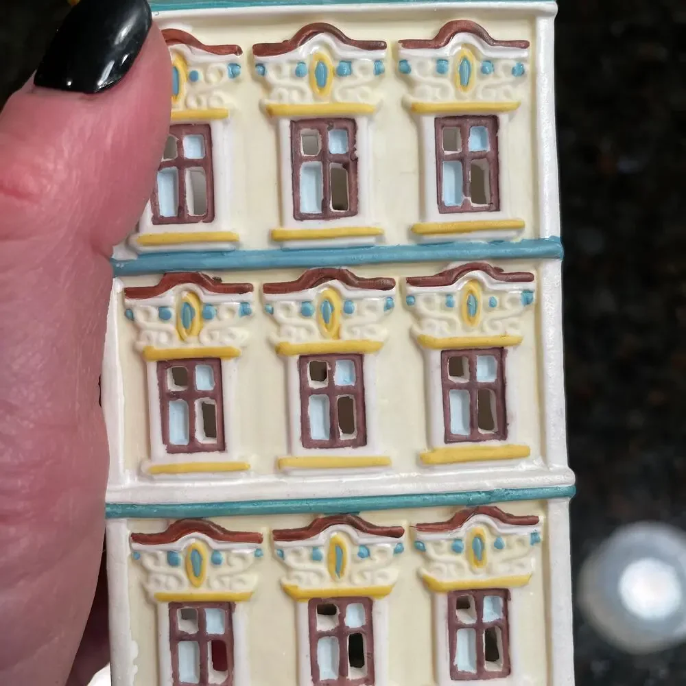 Partylite Cafe Amsterdam Tea Light House Candle Holder Vintage P8275 Retired